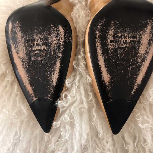 Stuart Weitzman Tan Patent 4” Pumps 9 - Picture 7 of 11